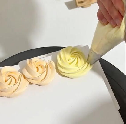 12 Piece Stainless Steel Cake Icing Frosting Piping Bag & Coupler Tips with Nozzles